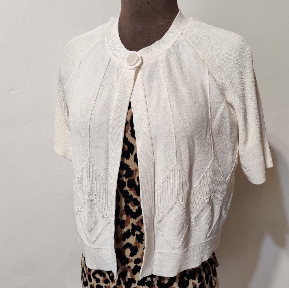 Jones New York Cream Cardigan Cover Up MP